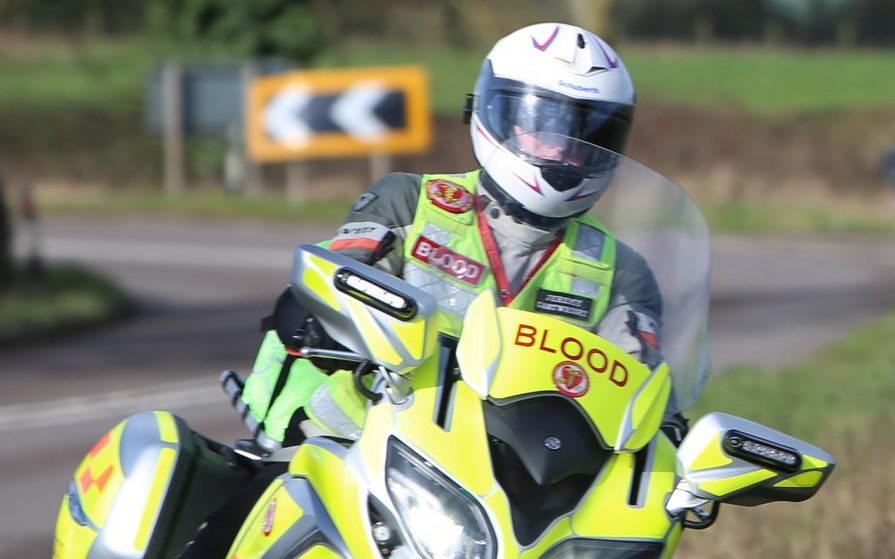 M6toll support Blood Bikes during Covid-19