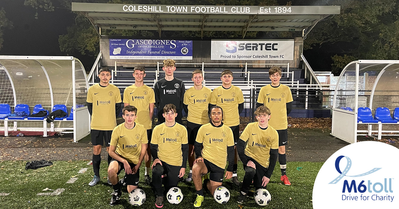 M6toll provide sponsorship to local Football team - M6toll