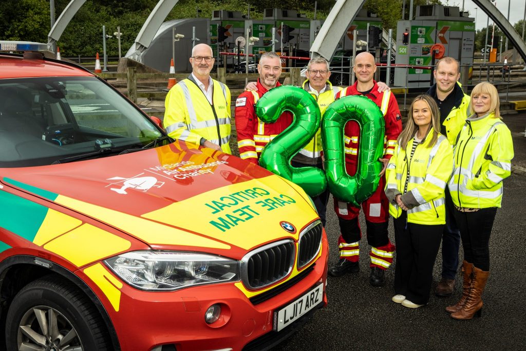 Midlands Air Ambulance Charity Thanks M6toll For 20 Years’ Support